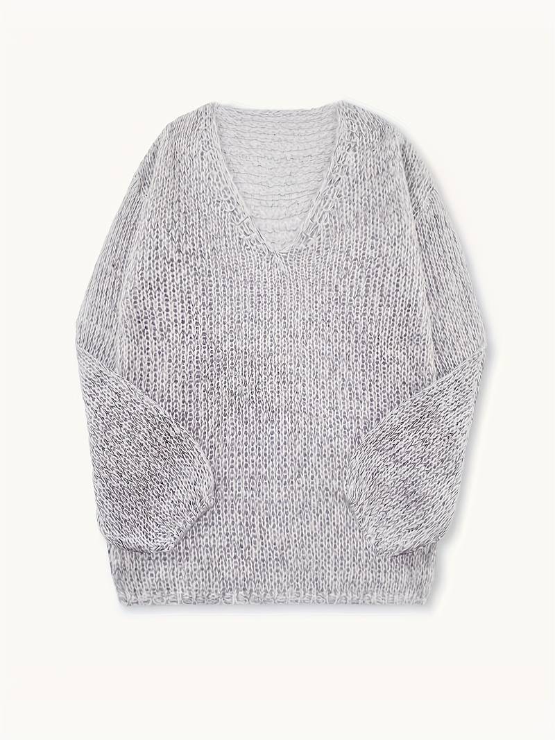 Noa – Strickpullover mit V-Ausschnitt